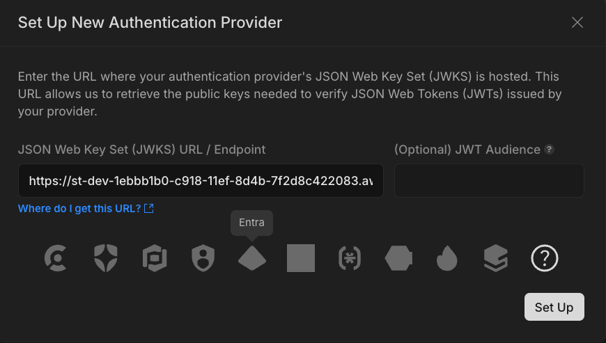 Add Authentication Provider